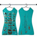 Green Color - Fabric Hanging Dress Double Sided Jewelry Organizer