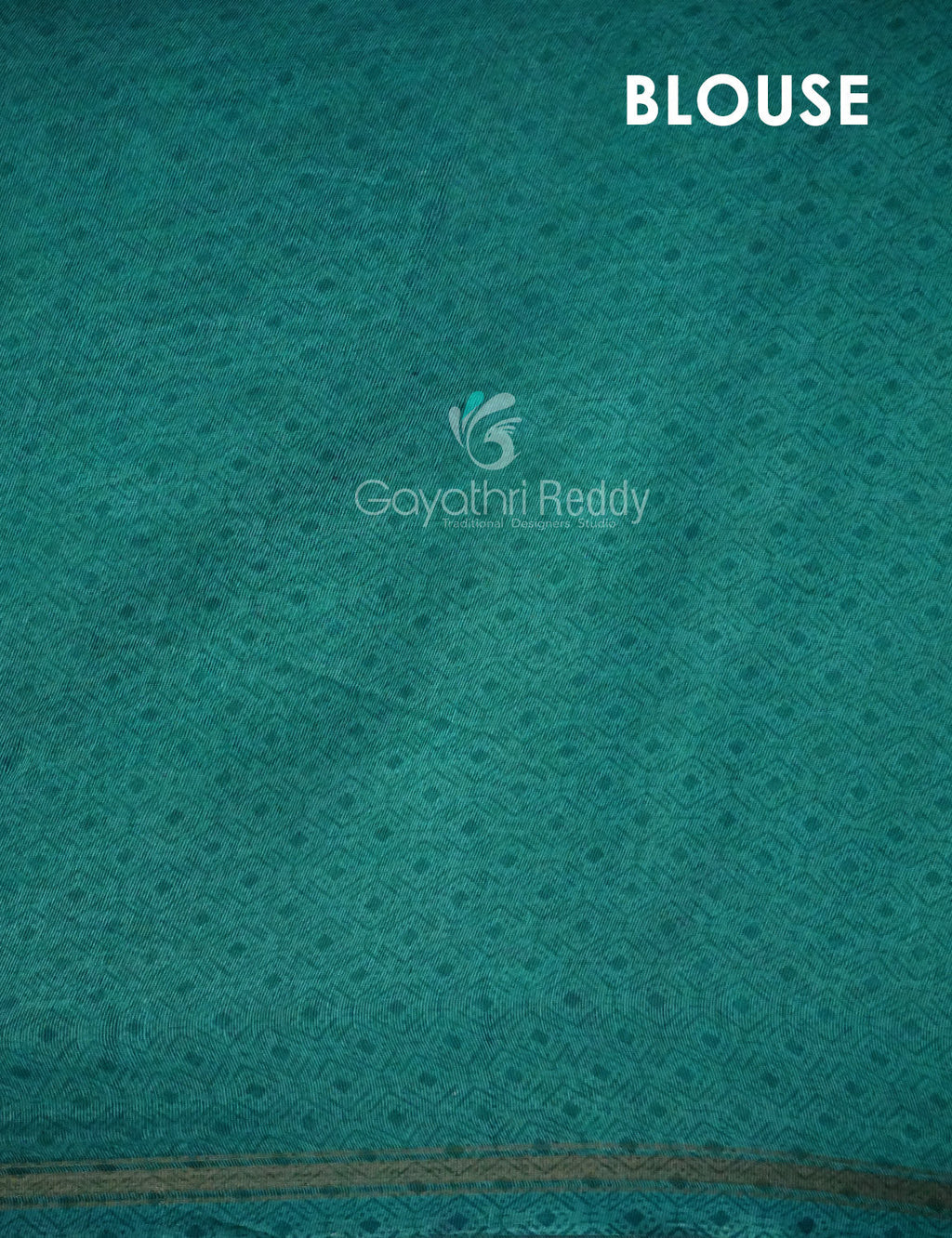 Shades of Yellow With Sea Blue Blouse Printed Semi Chanderi Saree By Gayathri Reddy Designer Studio
