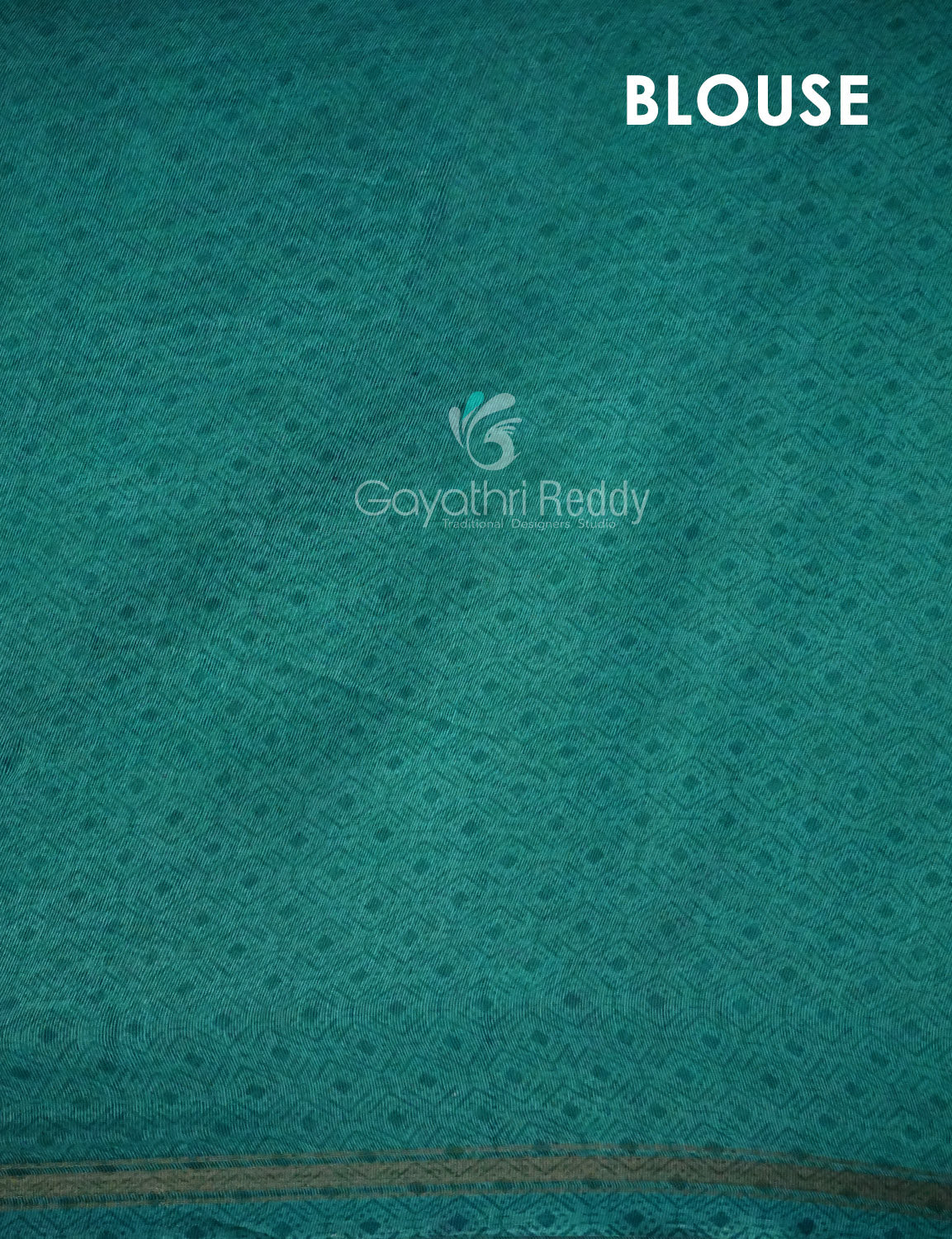 Shades of Yellow With Sea Blue Blouse Printed Semi Chanderi Saree By Gayathri Reddy Designer Studio