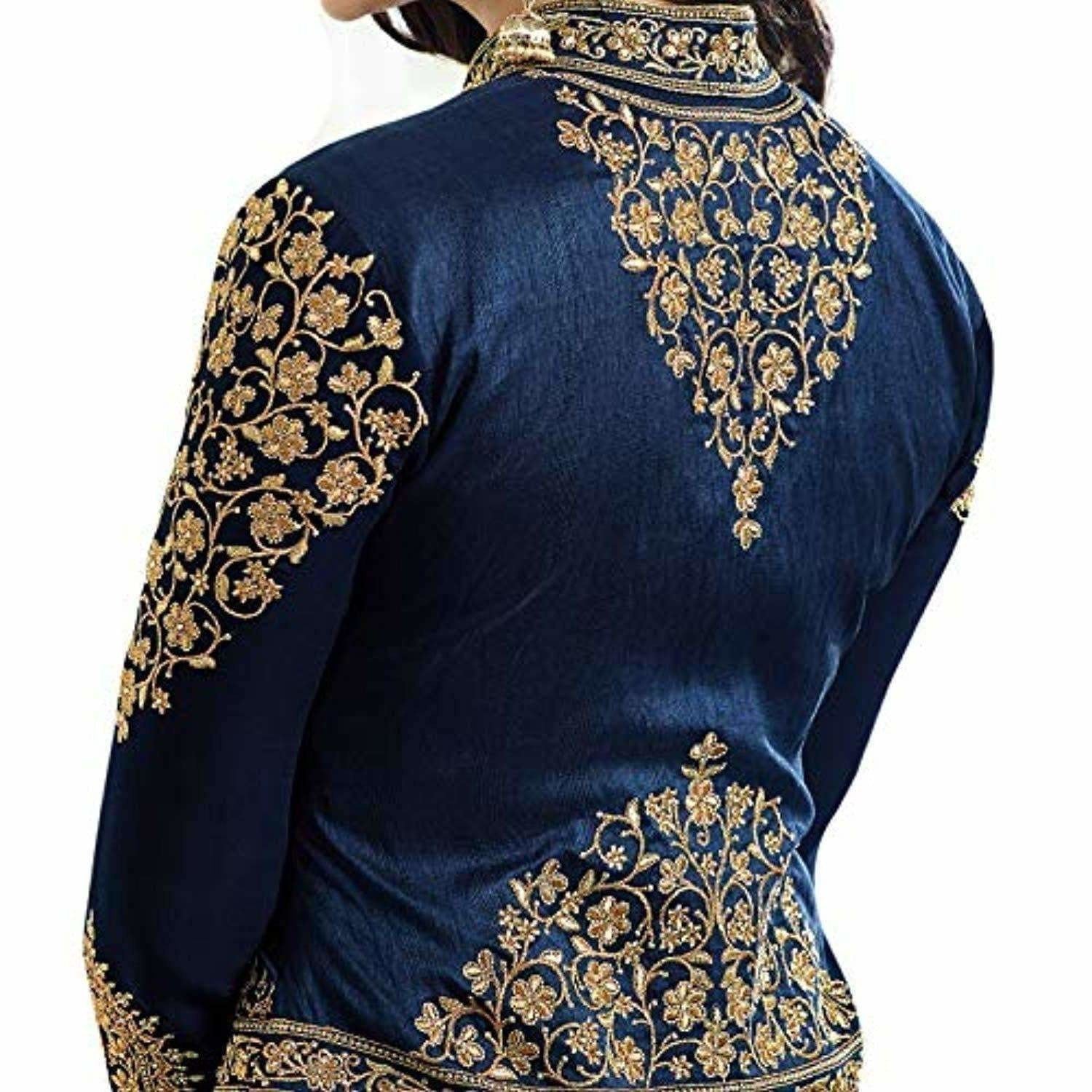 Salwar Suit Material (Turquoise)