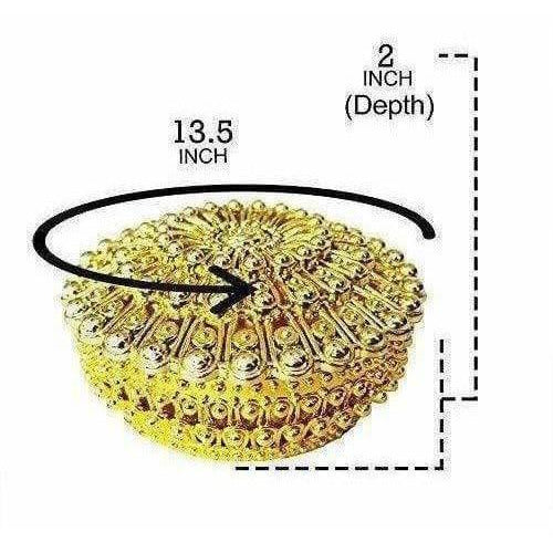 Golden - Decorative Organza Potli Basket (Pack Of 6)