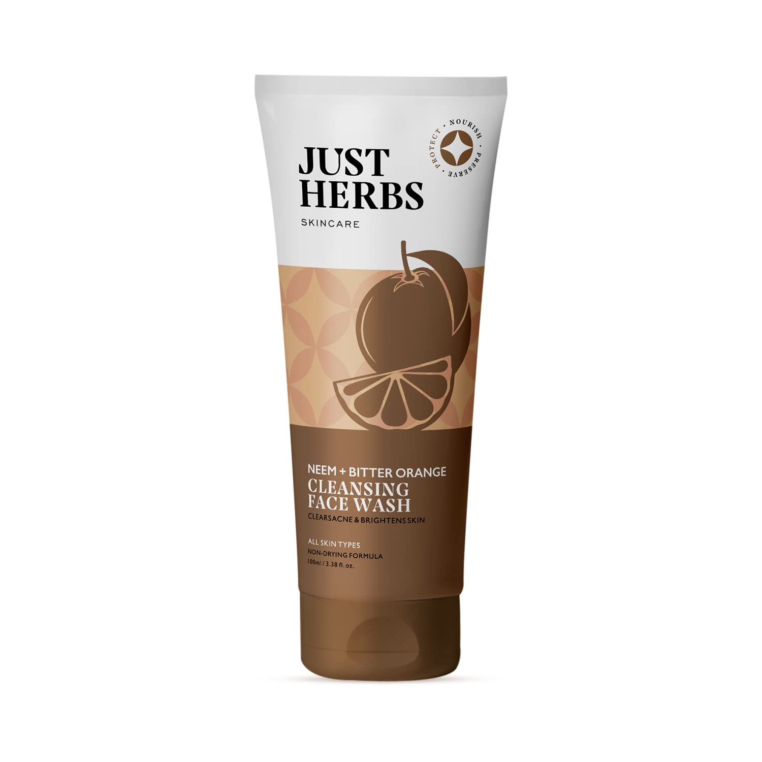 Just Herbs Cleansing Face Wash With Neem + Bitter Orange