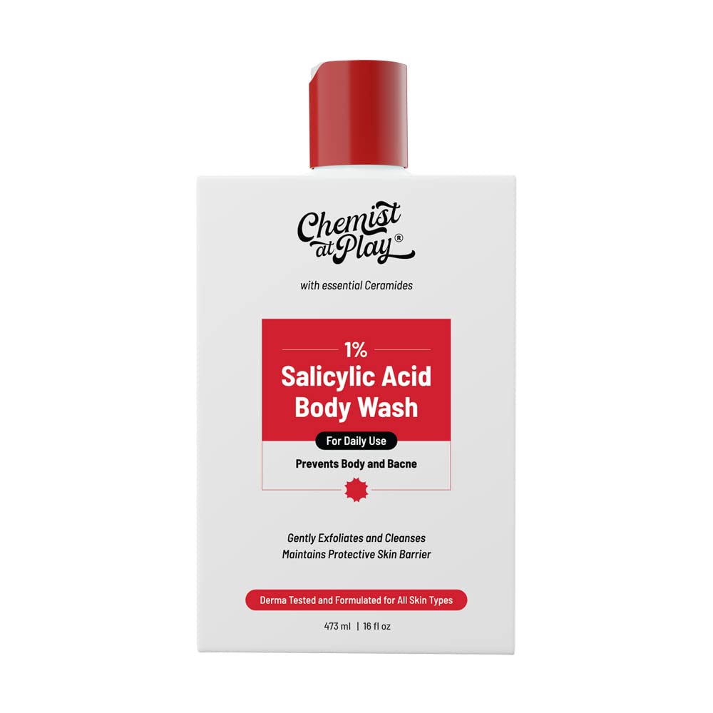 Chemist At Play Acne Control Body Wash for Body Acne, Bumpy Skin & Deep Cleanses Skin