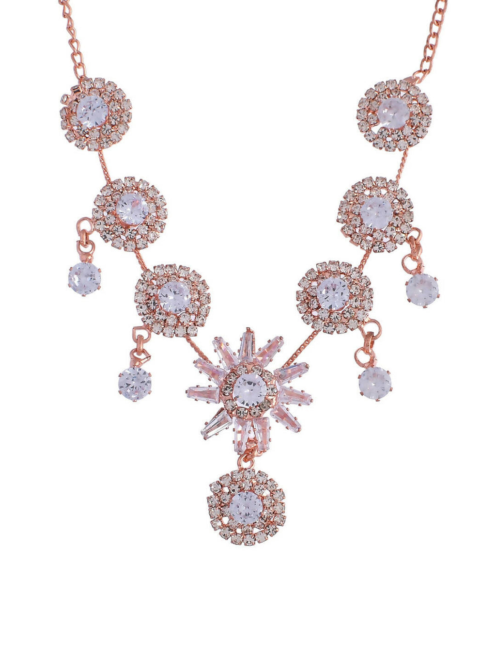 VOJ Women Gold Color stainless steel Jewellery Set