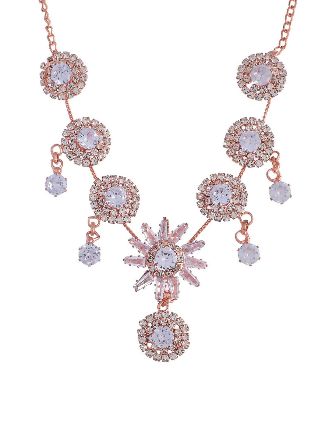 VOJ Women Gold Color stainless steel Jewellery Set