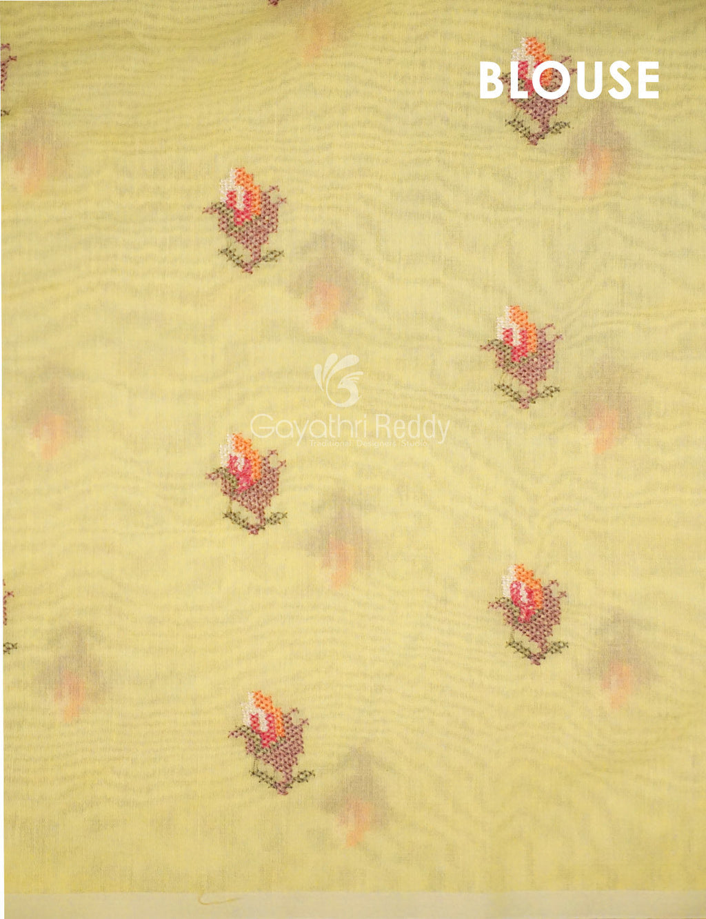 Shades of Sky Blue Chanderi Saree for Regular/Office Wear By Gayathri Reddy Designer Studio