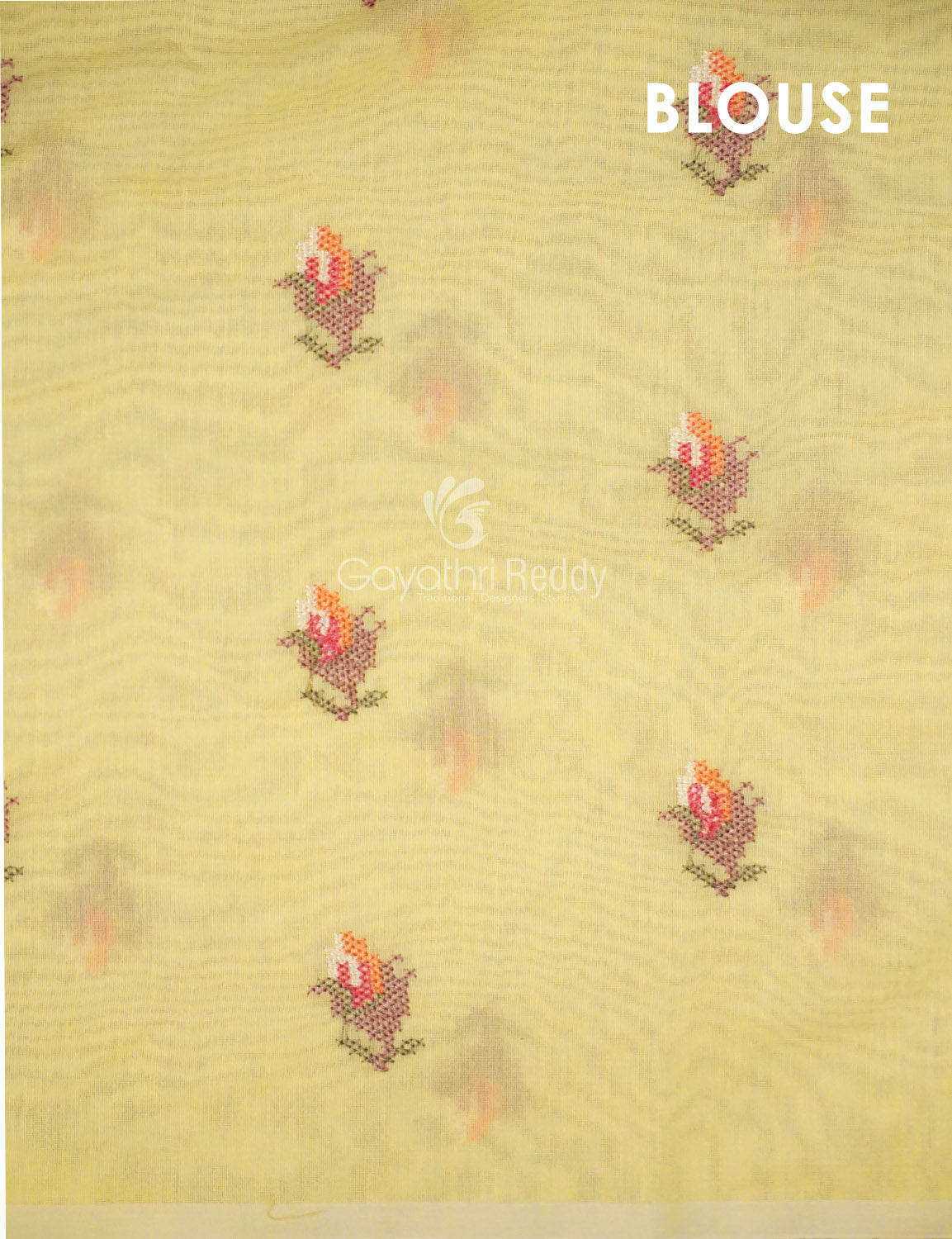 Shades of Sky Blue Chanderi Saree for Regular/Office Wear By Gayathri Reddy Designer Studio