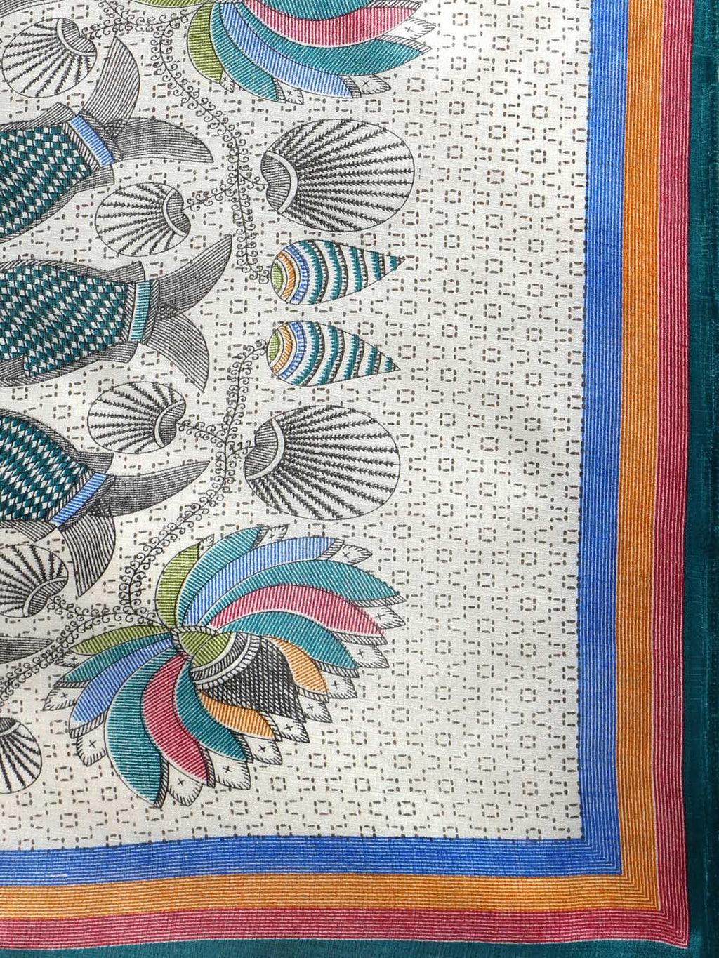 Saree Mall Pink & Grey Art Silk Printed Bhagalpuri Saree