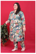 Monjolika Fashion Multicolor Rayon Floral Print Classic Co-Ord Set
