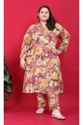 Monjolika Fashion Multicolor Rayon Floral Print Classic Co-Ord Set