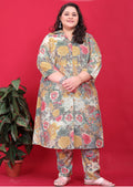 Monjolika Fashion Multicolor Rayon Floral Print Classic Co-Ord Set