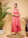 InWeave Red Lurex Short Kurta