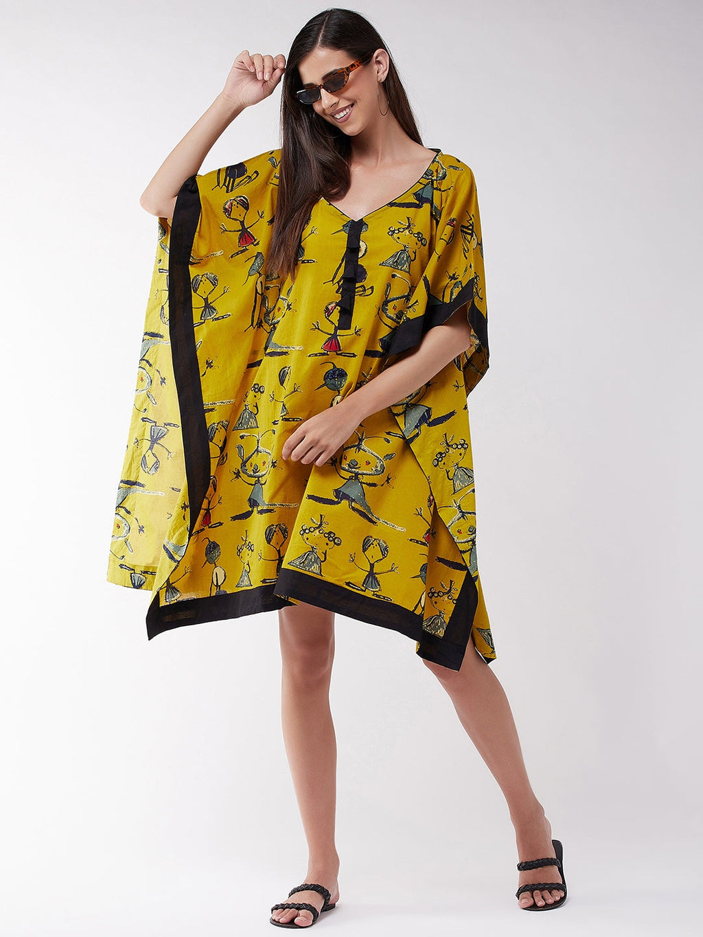 InWeave Women's Quirky Kaftan Top