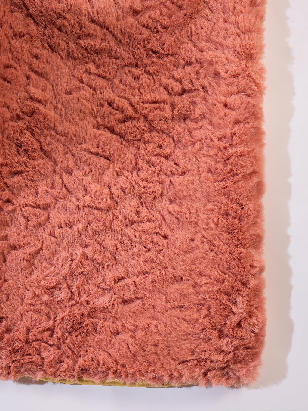InWeave Coral Rabbit Faux Fur Cape