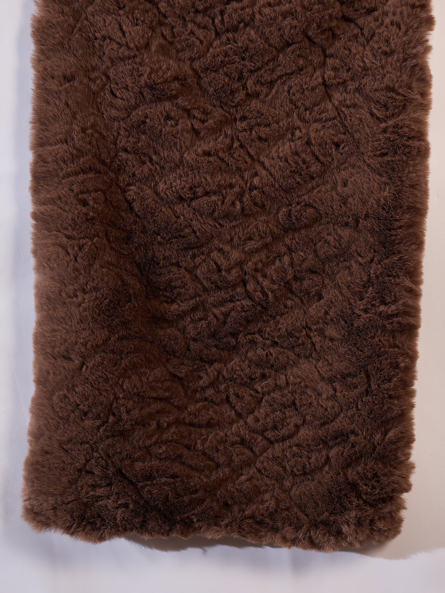 InWeave Dull Brown Rabbit Faux Fur Cape