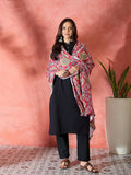 InWeave Red Printed Velvet Shawl