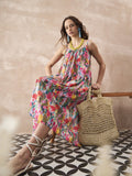 InWeave Multi Flower Strappy Dress