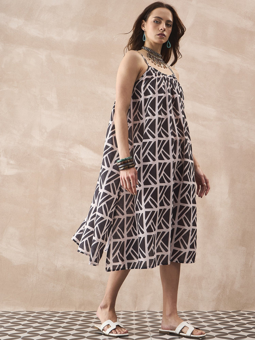 InWeave Black Ivory Strappy Dress