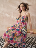 InWeave Leaf Multi Strappy Dress