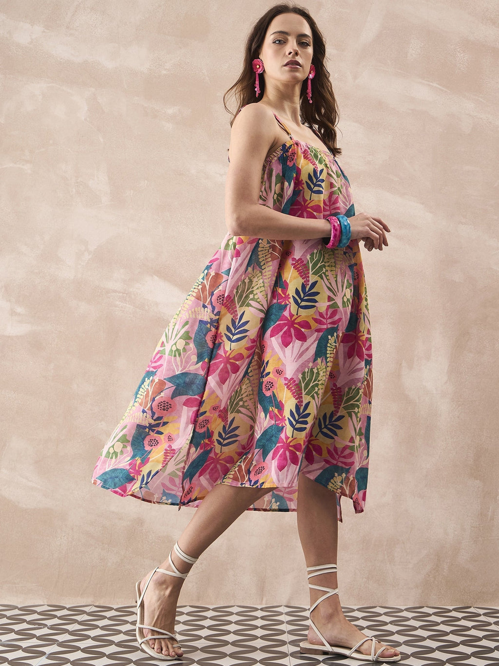InWeave Leaf Multi Strappy Dress