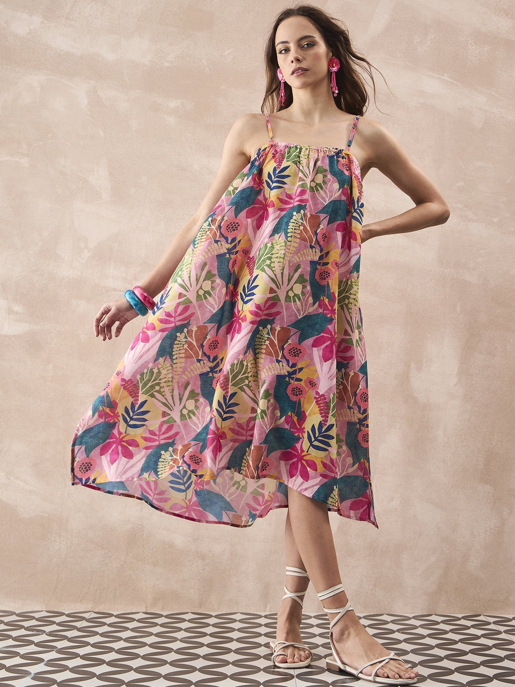 InWeave Leaf Multi Strappy Dress