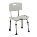 Nova Bath Seat With Back - White