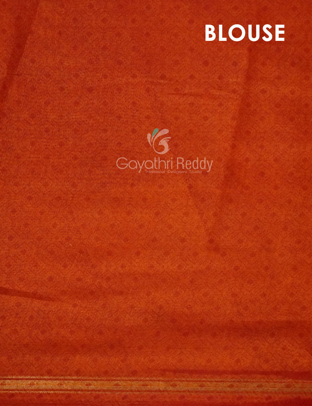 Dark Leaf Green Printed Semi Chanderi Saree By Gayathri Reddy Designer Studio
