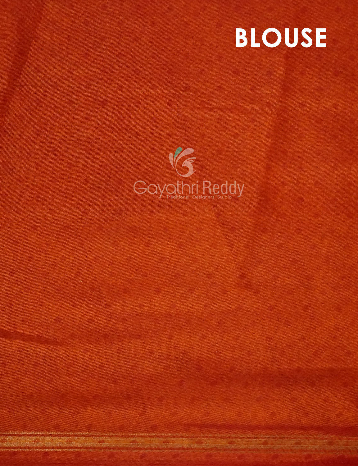 Dark Leaf Green Printed Semi Chanderi Saree By Gayathri Reddy Designer Studio