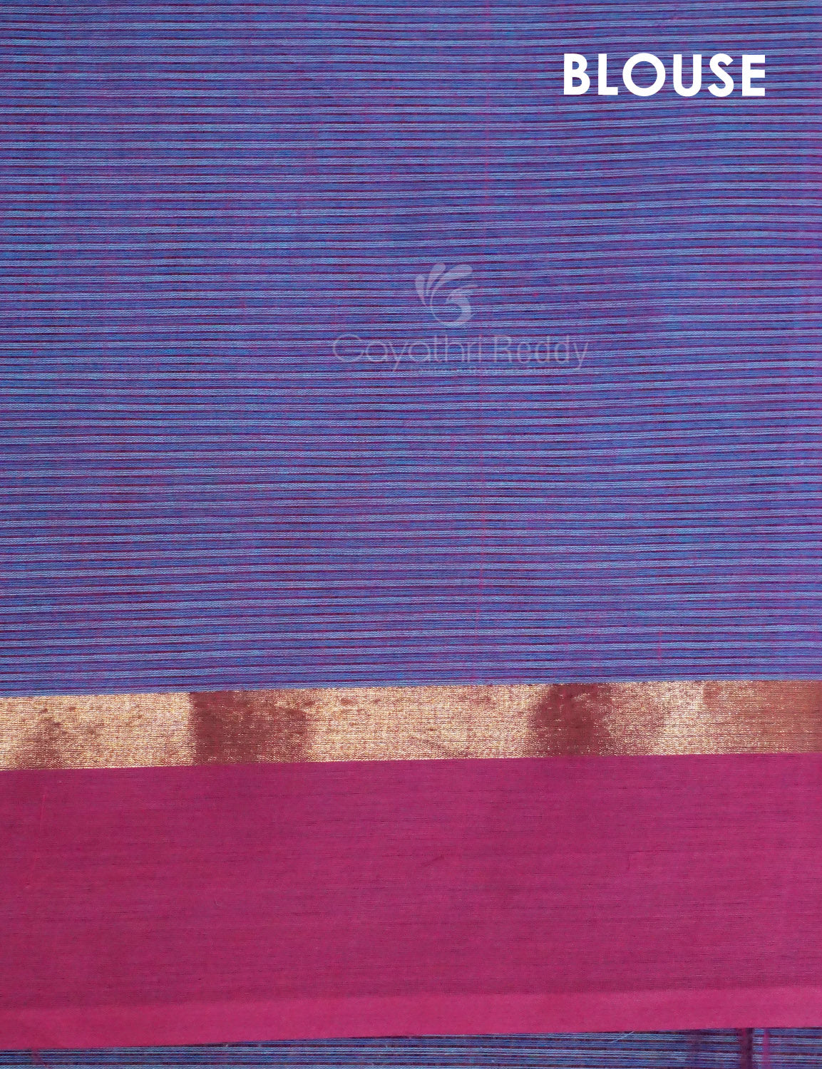 Dual Shade of Sky Blue And Violet Pure Mangalgiri Cotton By Gayathri Reddy Designer Studio
