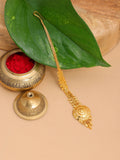 Ruby Raang Gold Maang Tikka