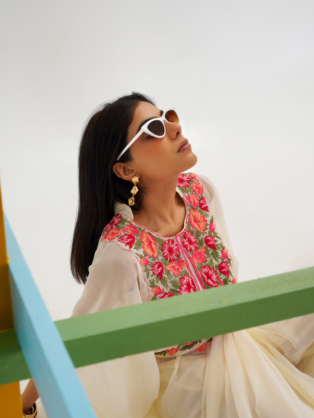 Tikhi Imli Kaftan Saree With Belt