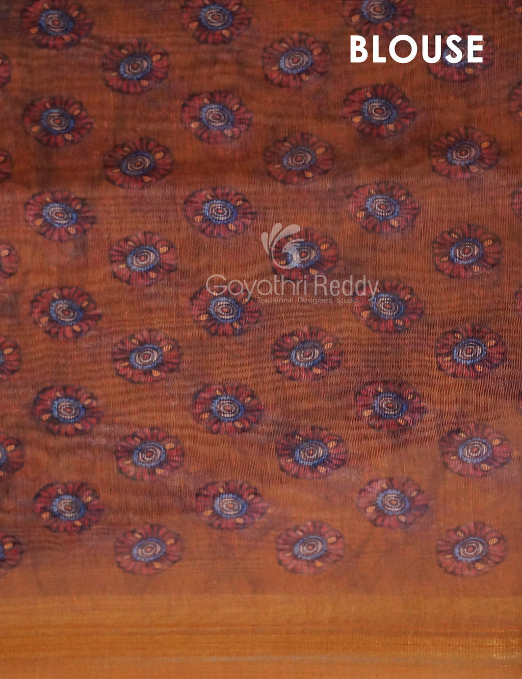 Shades of Mustard Colour Kalamkari Print Semi Chanderi Saree By Gayathri Reddy Designer Studio
