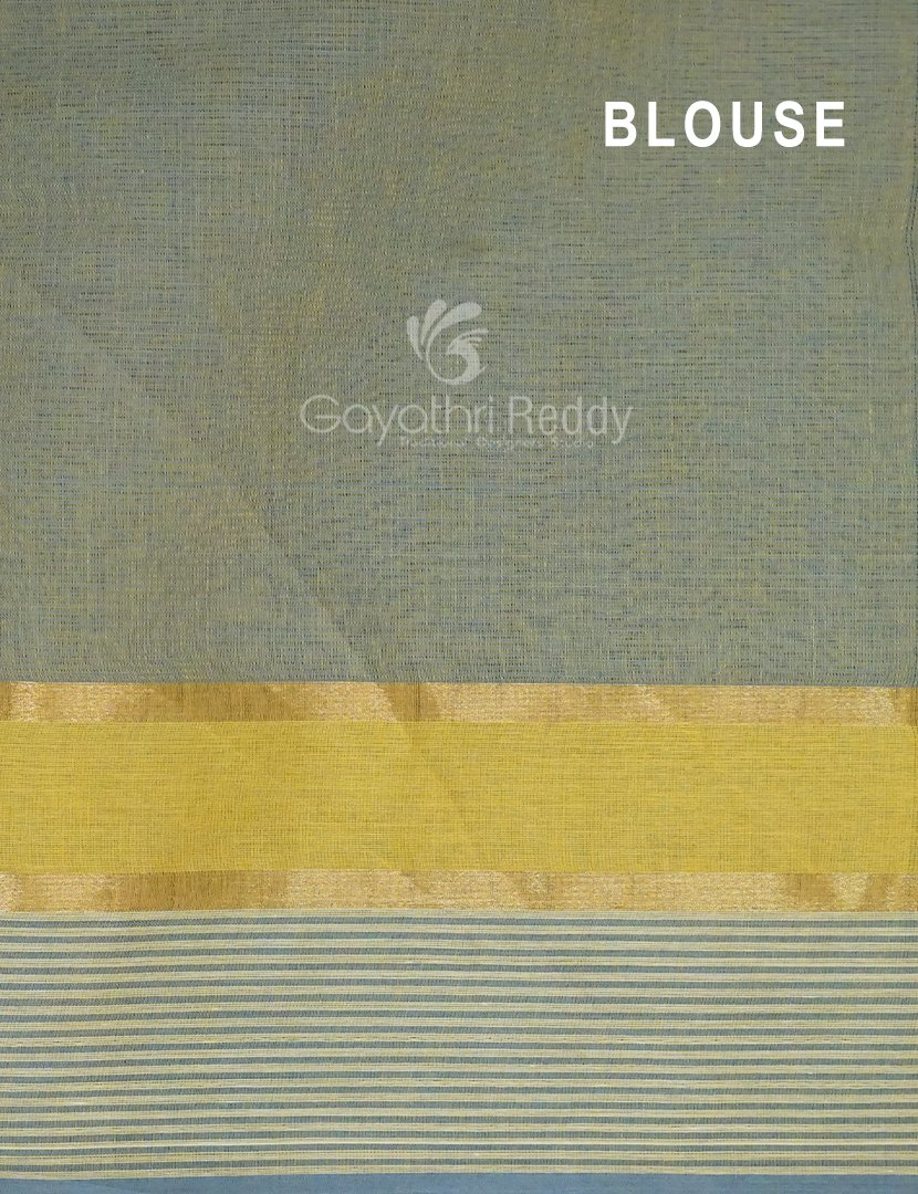 Dual Shades of Cloud Blue Pure Mangalgiri Cotton By Gayathri Reddy Designer Studio