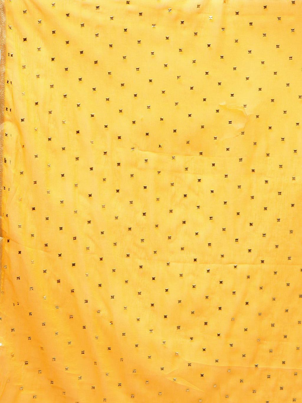 Saree Mall Yellow Embellished Saree