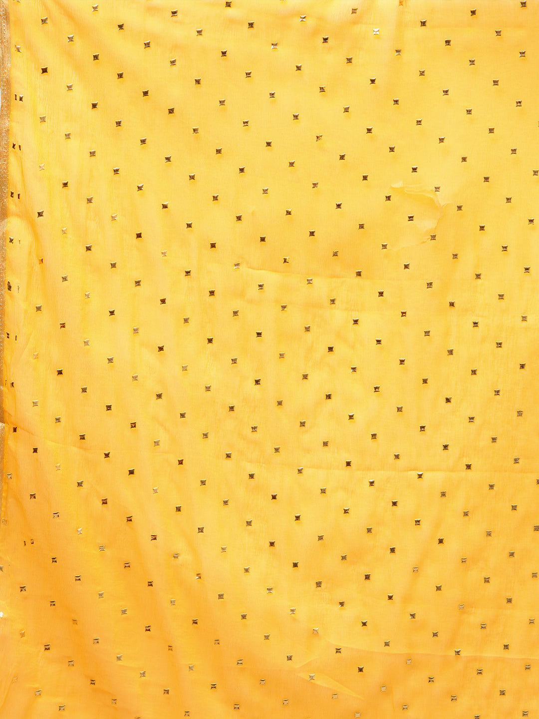 Saree Mall Yellow Embellished Saree