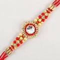 American Diamond Bling Rakhi And Kaju Katli Box