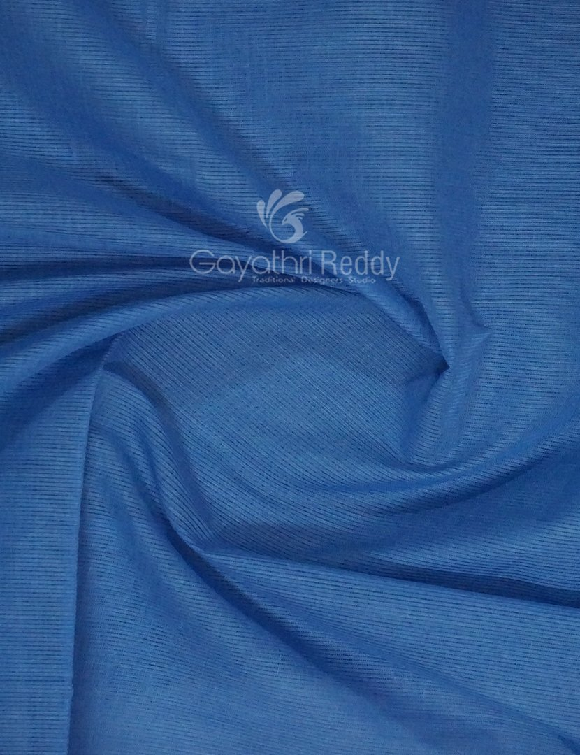 Dual Shades of Cloud Blue Pure Mangalgiri Cotton By Gayathri Reddy Designer Studio