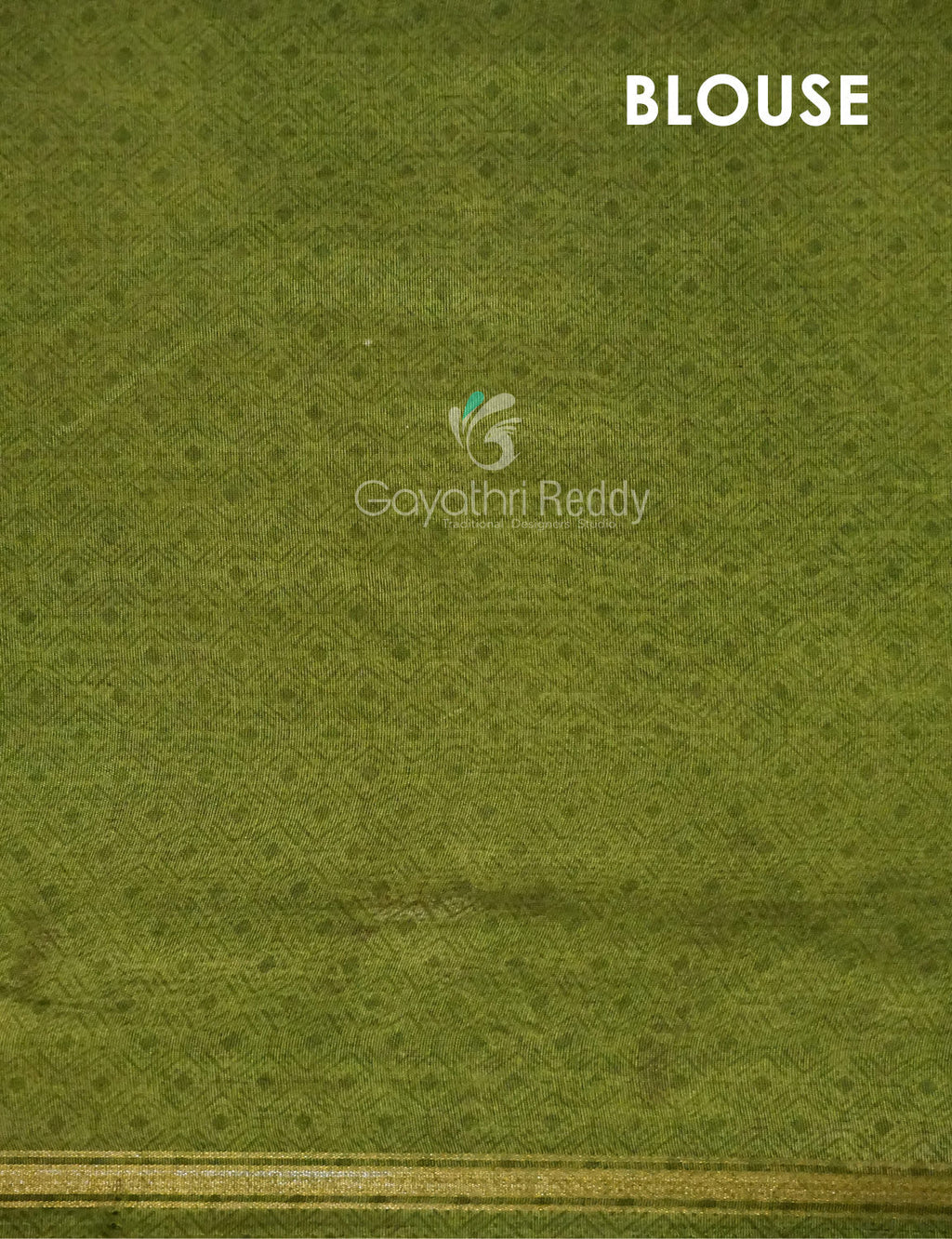 Shades of Dark Wine With Leaf Green Blouse Creeper Design Semi Chanderi Saree By Gayathri Reddy Designer Studio