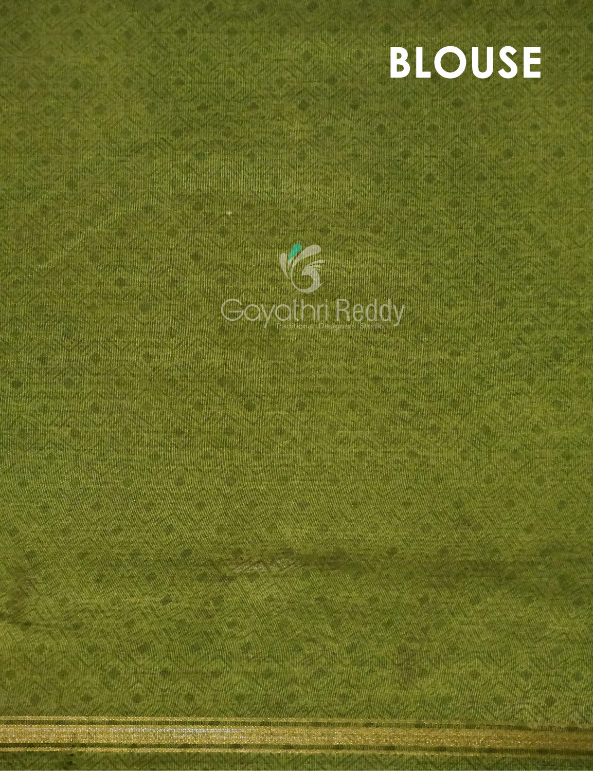 Shades of Dark Wine With Leaf Green Blouse Creeper Design Semi Chanderi Saree By Gayathri Reddy Designer Studio