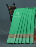 Dual Shades of Aqua Green Pure Mangalgiri Cotton By Gayathri Reddy Designer Studio