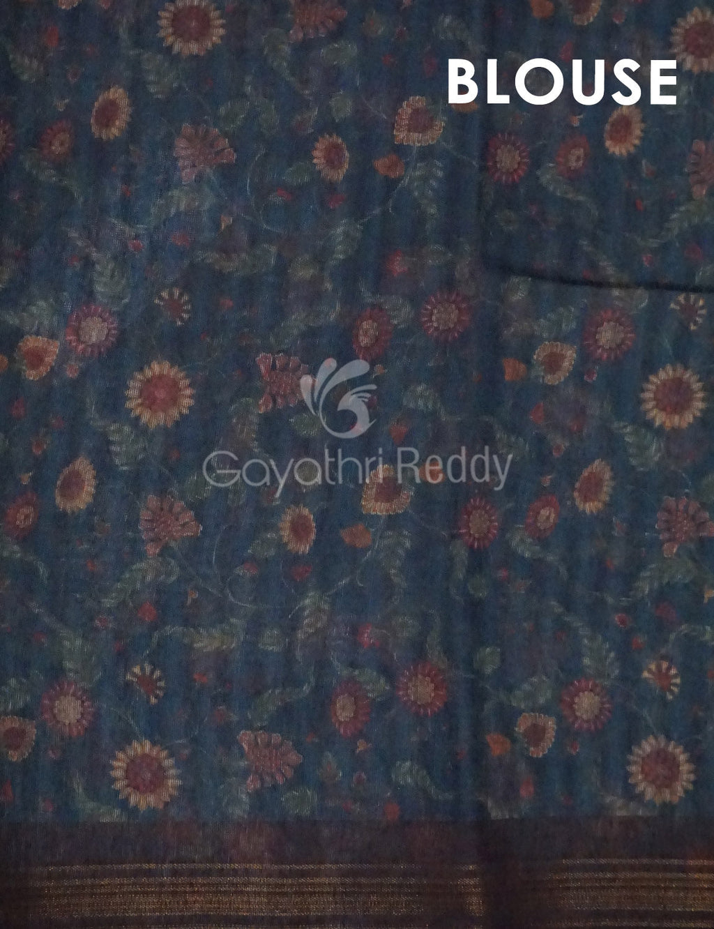 Peacock Green Colour Diamond Print Design Semi Chanderi Saree By Gayathri Reddy Designer Studio