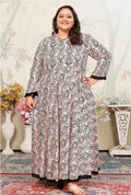 Monjolika Fashion Beige Ceremonial Rayon Designer Kurti