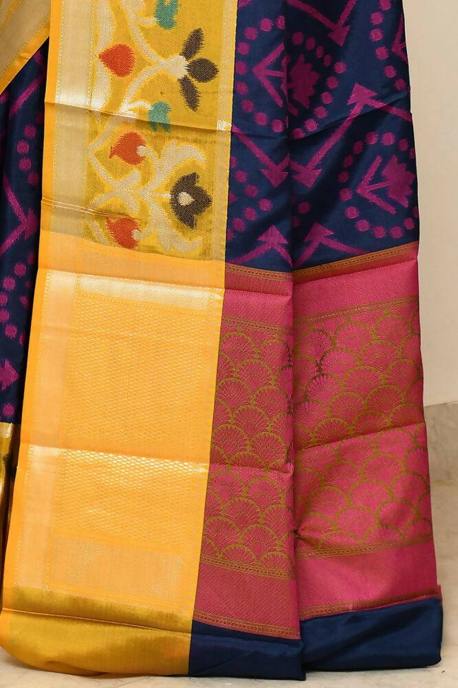 Joban Fashion Multicolor Saree Kataan Ikkat