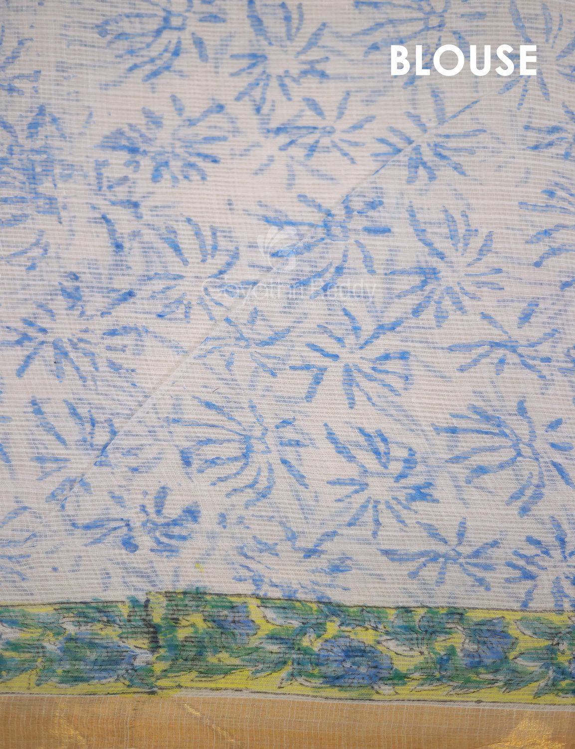 Lime Yellow Floral Design Pure Kota Cotton Saree By Gayathri Reddy Designer Studio