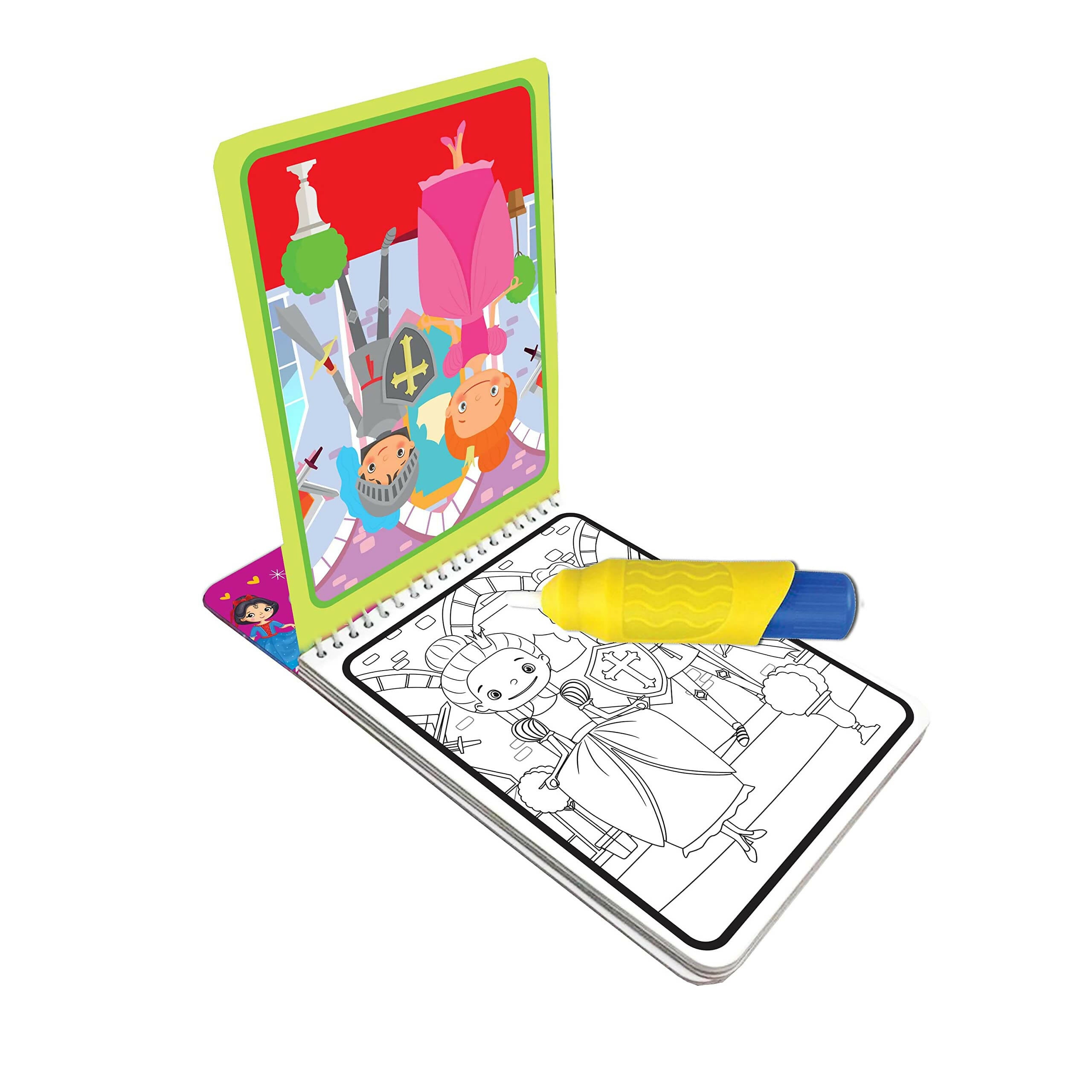 Dreamland Water Magic Princess- With Water Pen - Use over and over again : Children Drawing, Painting & Colouring Spiral Binding
