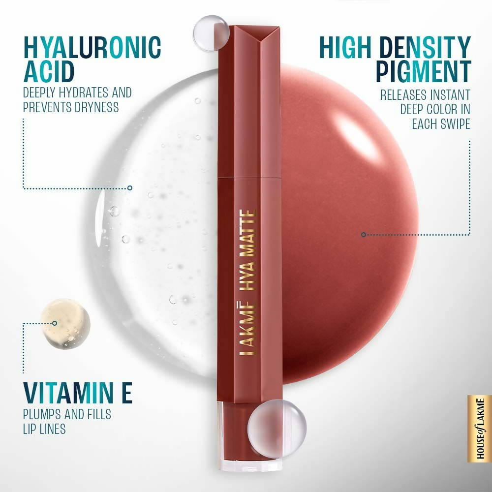 Lakme 9to5 Hya Matte Liquid Lipstick + Hyaluronic Acid - Boardroom Blush