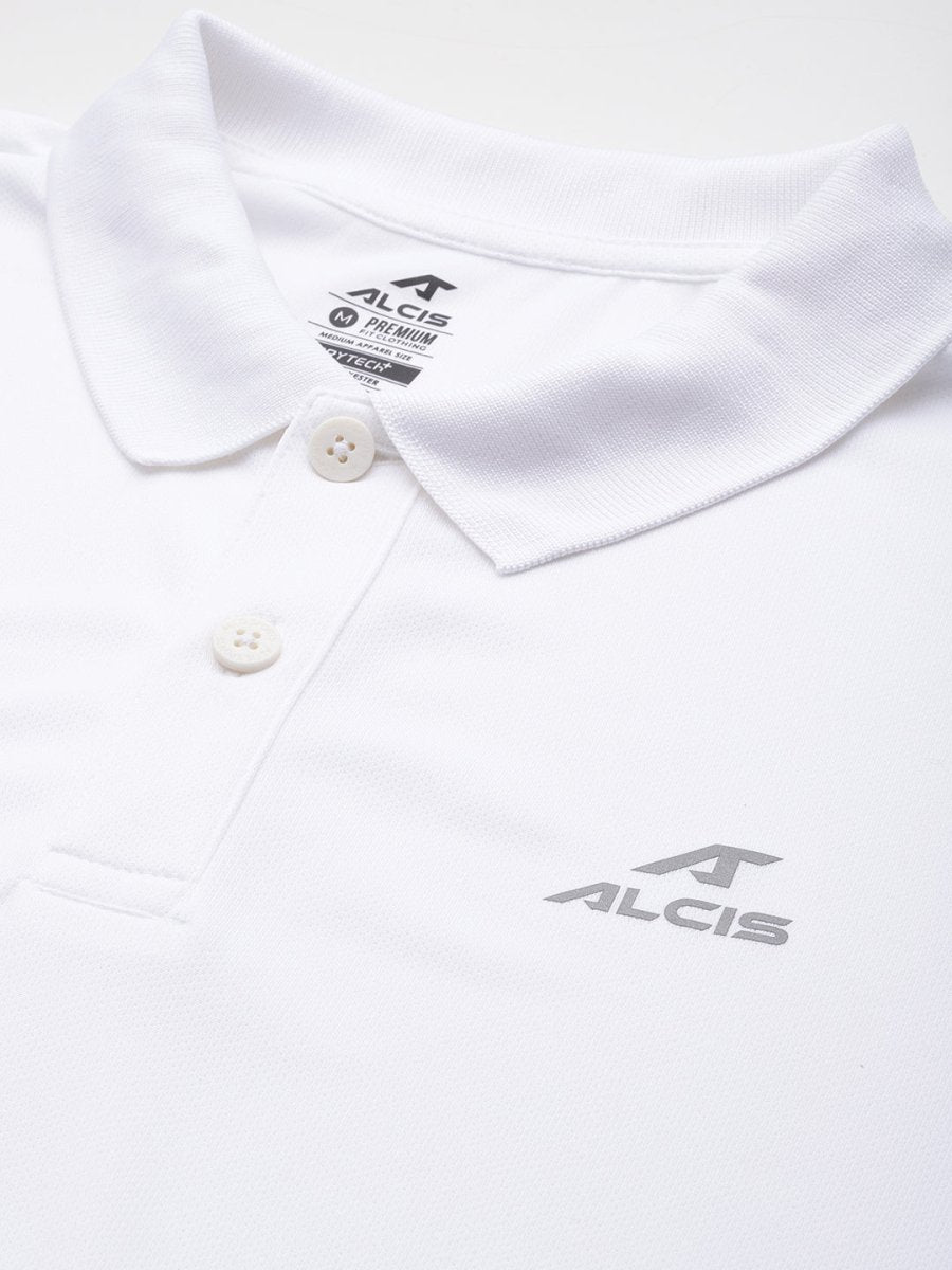 Alcis Men Polo Collar Dry Tech Slim Fit T-shirt
