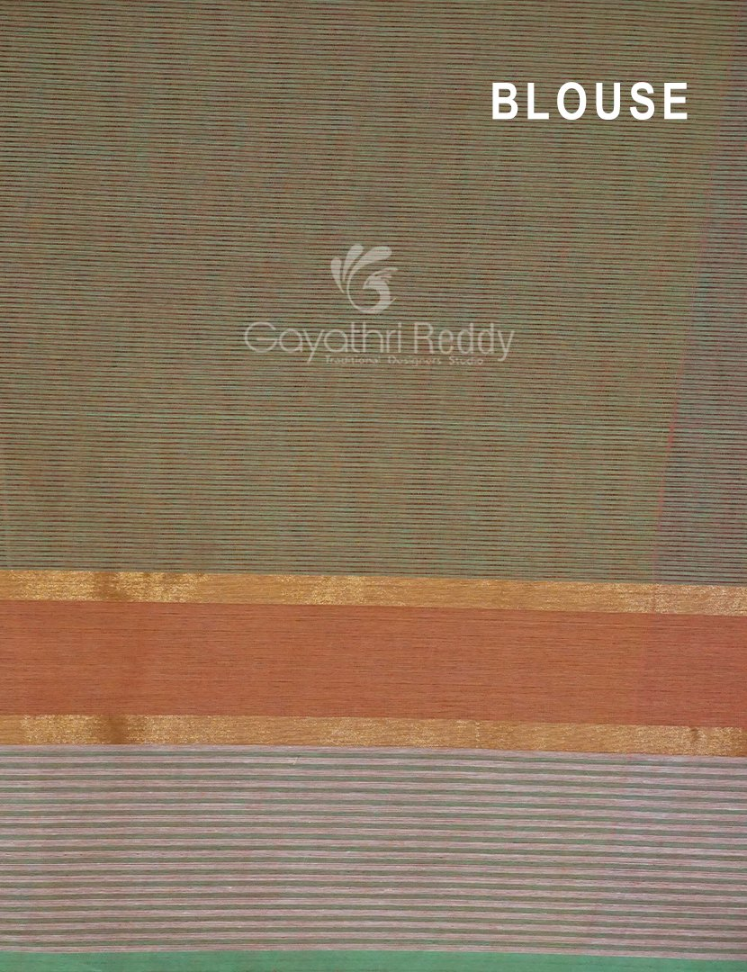 Dual Shades of Aqua Green Pure Mangalgiri Cotton By Gayathri Reddy Designer Studio