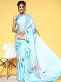 Saree Mall Floral with Printed Border Saree