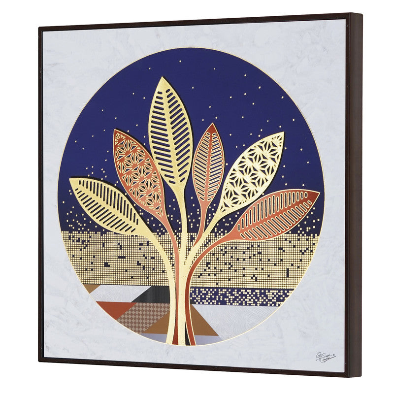 Tehzeeb Creations Golden Embossed Wall Painting